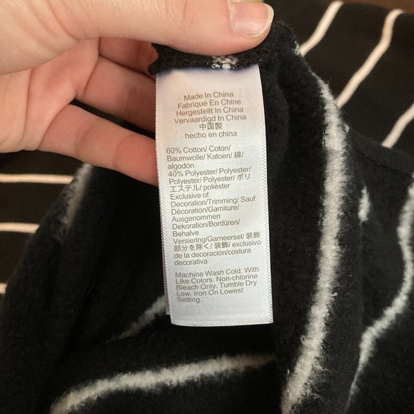 J. Crew Shirt Womens Sz M Striped Cotton Diagonal Collar Buttons Cozy Knit - Picture 6 of 8